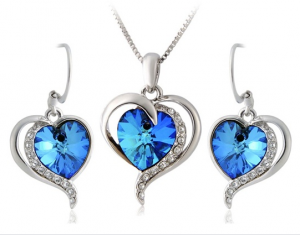 ITALINA Ocean Series III Necklace & Earrings Set (White Golden) M.