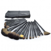 24 PCS Professional Cosmetic Makeup Brushes Set - Black