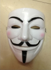 V for Vendetta Anonymous Guy Fawkes Plastic Mask - White