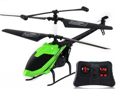 A6805-061 2.5-Channel 360-degree Rotatable Remote Control Helicopter with Light Effect (Green)